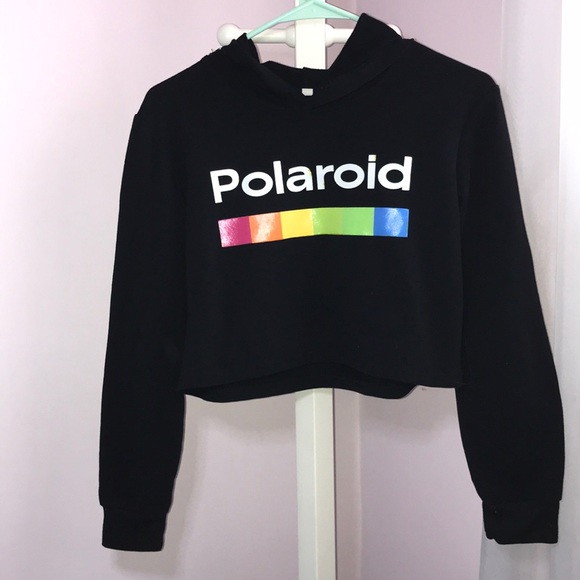 SOLD Polaroid Cropped Hoodie! - Picture 2 of 4